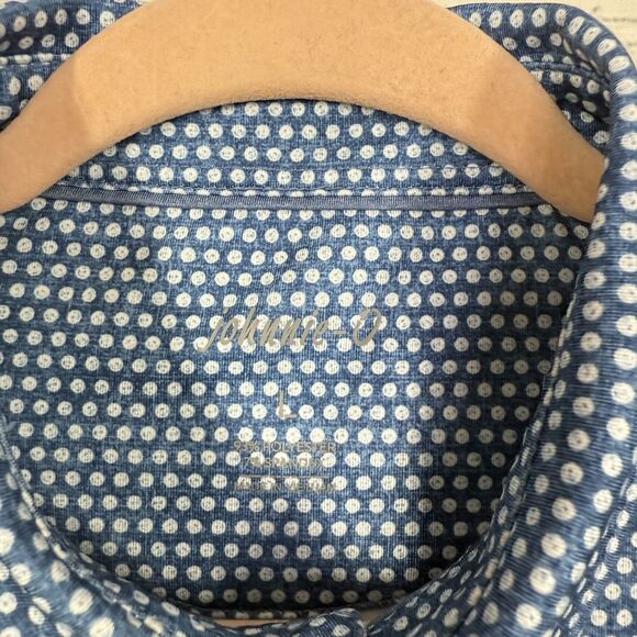 Johnny-O Golf Polo Shirt Mens Large Blue Performance Preppy Style Casual Top - Picture 3 of 10